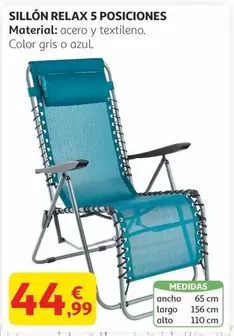 Oferta de Relax - Sillon  5 Posiciones por 44,99€ en Alcampo