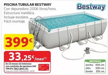 Oferta de Bestway - Piscina Tubular por 399€ en Alcampo