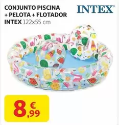 Oferta de Intex - Conjunto Piscina + Pelota + Flotador por 8,99€ en Alcampo