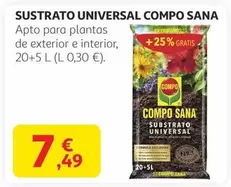 Oferta de Compo Sana - Sustrato Universal  por 7,49€ en Alcampo