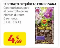 Oferta de Compo Sana - Sustrato Orquideas  por 4,69€ en Alcampo