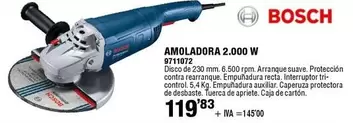 Oferta de Bosch - Amoladora 2.000 W por 119,83€ en Cofac