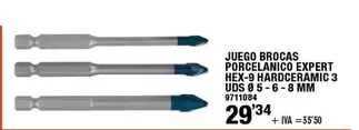 Oferta de Juego Brocas Porcelanico Expert por 29,34€ en Cofac