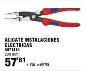 Oferta de Alicate Instalaciones Electricas por 57,81€ en Cofac