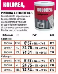 Oferta de Kolorea - Pintura Antigoteras en Cofac