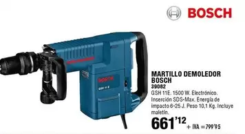 Oferta de Bosch - Martillo Demoledor 30902 por 661,12€ en ferrOkey