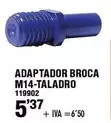 Oferta de Adaptador Broca M14-Taladro por 5,37€ en ferrOkey