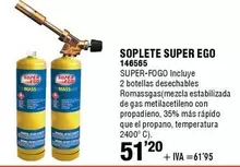 Oferta de Super ego - Soplete Super Ego por 51,2€ en ferrOkey