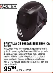 Oferta de Solter - Pantalla De Soldar Electrónica por 95,04€ en ferrOkey