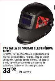 Oferta de Din - Pantalla De Soldar Electronica por 33,02€ en ferrOkey