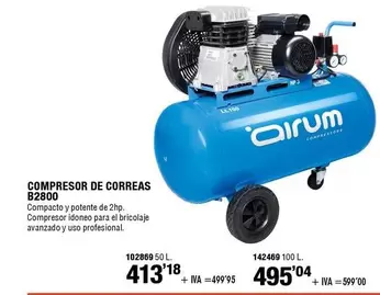 Oferta de Idoneo - Compresor De Correas B2800 por 495,04€ en ferrOkey