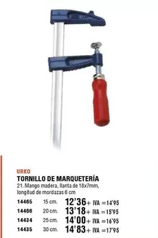 Oferta de Mango - Tornillo De Marqueteria por 12,36€ en ferrOkey