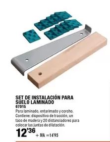 Oferta de Set De Instalación Para Suelo Laminado por 12,36€ en ferrOkey