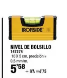 Oferta de Ironside - Nivel De Bolsillo por 5,58€ en ferrOkey