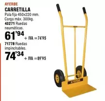 Oferta de Ayerbe - Carretilla por 61,94€ en ferrOkey