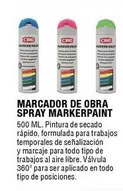 Oferta de Crc - Marcador De Obra Spray Markerpaint en ferrOkey