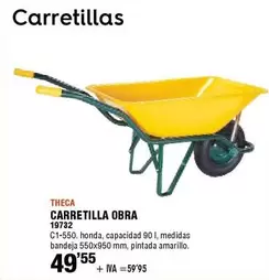 Oferta de Theca - Carretillas Obra por 49,55€ en ferrOkey