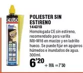 Oferta de Poliester Sin Estireno por 6,2€ en ferrOkey