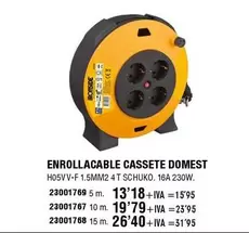 Oferta de Ironside - Enrollacable Cassette Domest por 13,18€ en ferrOkey