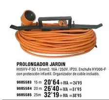 Oferta de Prolongador Jardin por 20,64€ en ferrOkey