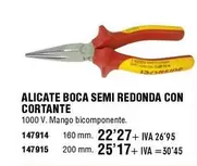 Oferta de Alicate Boca Semi Redonda Con Cortante por 22,27€ en ferrOkey