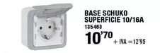 Oferta de Base Schuko Superficie 10/16A por 10,7€ en ferrOkey