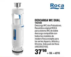 Oferta de Roca - Descarga Wc Dual por 37,98€ en ferrOkey