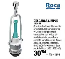 Oferta de Roca - Descarga Simple 142443 por 30,54€ en ferrOkey