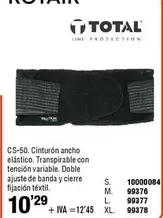Oferta de Cs-50, Cinturón Ancho Elástico. Transpirable Con Tensión Variable, Doble Ajuste De Banda Y Cierre Fijación por 10,29€ en ferrOkey