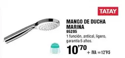 Oferta de Tatay - Mango De Ducha Marina por 10,7€ en ferrOkey