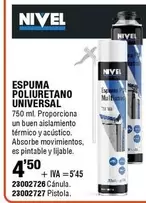 Oferta de Universal - Espuma Poliuretano por 4,5€ en ferrOkey