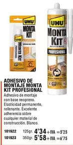 Oferta de Uhu - Adhesivos De Montaje Kit Profesional en ferrOkey