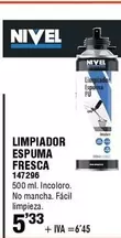 Oferta de Nivel - Limpiador Espuma Fresca por 5,33€ en ferrOkey
