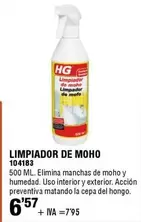 Oferta de HG - Limpiador De Moho por 6,57€ en ferrOkey