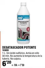 Oferta de HG - Desatascador Potente por 6,2€ en ferrOkey