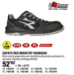 Oferta de Zapato Red Industry Shanghai por 52,02€ en ferrOkey
