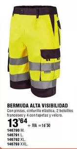 Oferta de Bermuda Alta Visibilidad por 13,64€ en ferrOkey