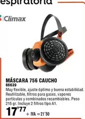 Oferta de Climax - Máscara 756 Caucho por 17,77€ en ferrOkey