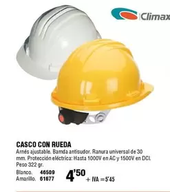 Oferta de Climax - Casco Con Rueda por 4,5€ en ferrOkey
