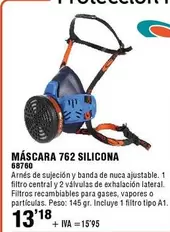 Oferta de Mascara 762 Silicona por 13,18€ en ferrOkey