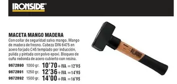 Oferta de Ironside - Maceta Mango Madera por 10,7€ en YMÁS