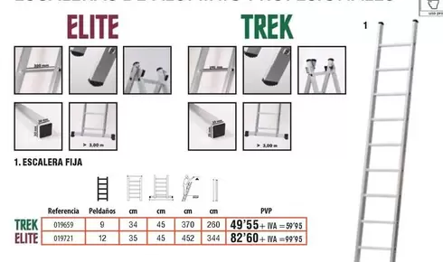 Oferta de Escalera Fija por 49,55€ en YMÁS