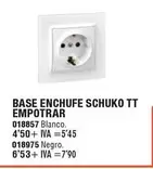Oferta de Base Enchufe Schuko Tt Empotrar en YMÁS