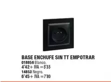 Oferta de Blanco - Enchufe Sin Tt Empotrar en YMÁS