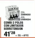 Oferta de Combi 2 Polos Con Limitador Sobretension por 41,28€ en YMÁS