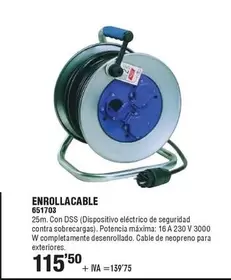 Oferta de Enrollacable por 115,5€ en YMÁS