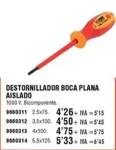 Oferta de Destornillador Boca Plana por 4,26€ en YMÁS
