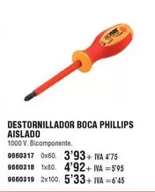 Oferta de Destornillador Boca Aislado por 3,93€ en YMÁS