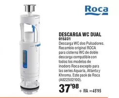 Oferta de Roca - Descarga Wc Dual 015331 por 37,98€ en YMÁS