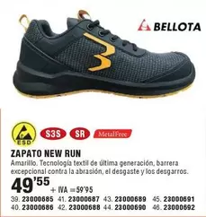 Oferta de Bellota - Zapato New Run por 49,55€ en YMÁS